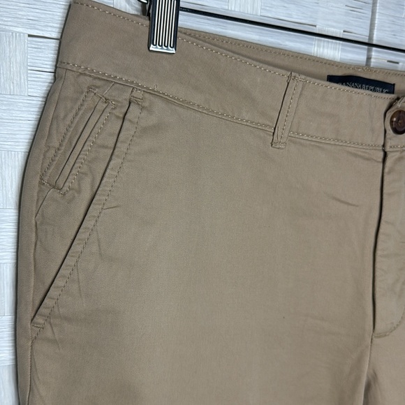 Banana Republic Beige Girlfriend Fit 5 Pocket Pants Size 12 - Picture 3 of 8